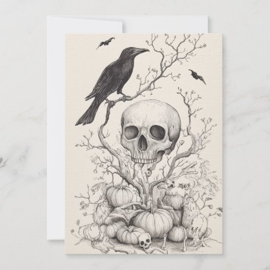 Spooky Forest Halloween Kaart (Voorkant)