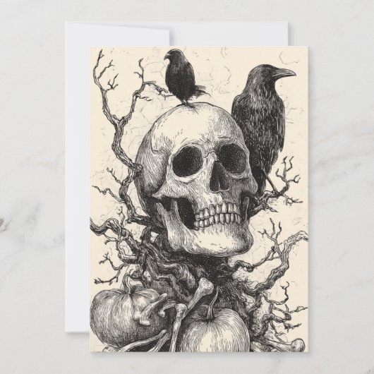 Spooky Forest Halloween Kaart (Voorkant)