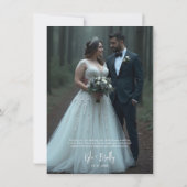 Spooky Forest Haunted Castle Wedding TLW26 Bedankkaart (Achterkant)