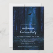 Spooky Forest op Night Halloween Party Invitation Kaart (Voorkant)