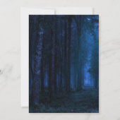 Spooky Forest op Night Halloween Party Invitation Kaart (Achterkant)