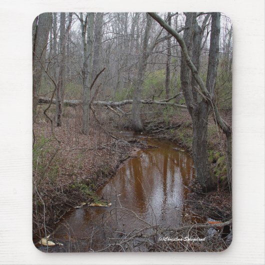 Spooky Forest stream Mousepad Muismat (Voorkant)