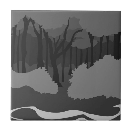 Spooky Forest Tegeltje (Voorkant)
