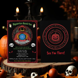 Spooky Fortune Teller Fantasy Gothic Halloween Kaart