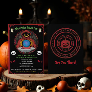 Spooky Fortune Teller Fantasy Gothic Halloween Kaart