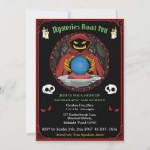 Spooky Fortune Teller Fantasy Gothic Halloween Kaart (Voorkant)