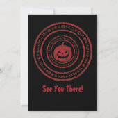 Spooky Fortune Teller Fantasy Gothic Halloween Kaart (Achterkant)