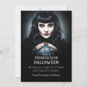 Spooky Fortune Teller Halloween Groet Feestdagenkaart (Voorkant)