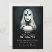 Spooky Fortune Teller Halloween Groet Feestdagenkaart (Voorkant)