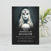 Spooky Fortune Teller Halloween Groet Feestdagenkaart (Staand voorkant)