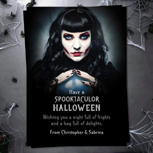 Spooky Fortune Teller Halloween Groet Feestdagenkaart