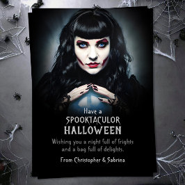 Spooky Fortune Teller Halloween Groet Feestdagenkaart