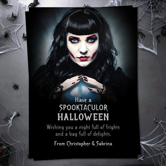 Spooky Fortune Teller Halloween Groet Feestdagenkaart