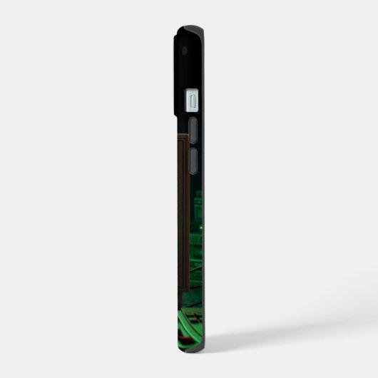 Spooky Fox Robot iPhone 15 Case (Linkerkant)