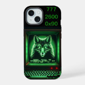 Spooky Fox Robot iPhone 15 Case (Achterkant)