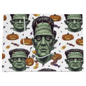 Spooky Frankenstein Monster Halloween Art Groot Cadeauzakje (Voorkant)