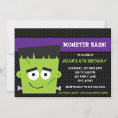 Spooky Friend Halloween Verjaardag Uitnodiging (Voorkant)