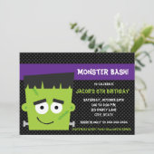 Spooky Friend Halloween Verjaardag Uitnodiging (Staand voorkant)