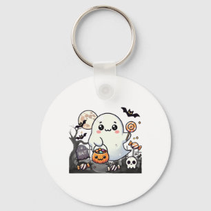 Spooky Friends Schattige Halloween Ghost Pumpkin M Sleutelhanger