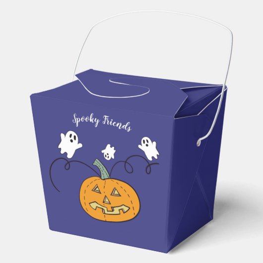 "Spooky Friends Treat Box" Bedankdoosjes (Voorkant)