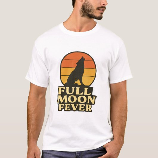 Spooky Full Moon Fever Halloween T-shirt (Voorkant)