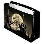 Spooky Full Moon Groot Cadeauzakje (Achterkant Gekanteld)