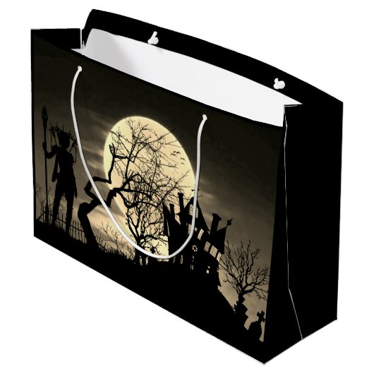 Spooky Full Moon Groot Cadeauzakje (Achterkant Gekanteld)