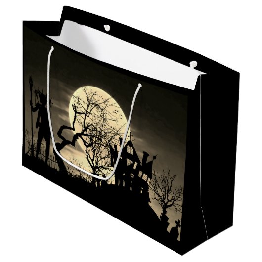 Spooky Full Moon Groot Cadeauzakje (Voorkant Gekanteld)