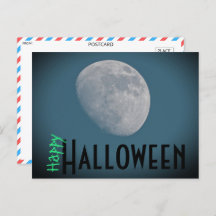 Spooky Full Moon Halloween Briefkaart