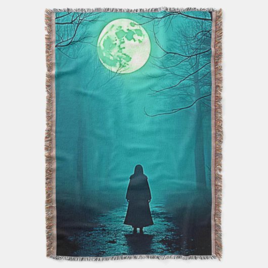 Spooky Full Moon Night Design Deken (Voorkant Verticaal)