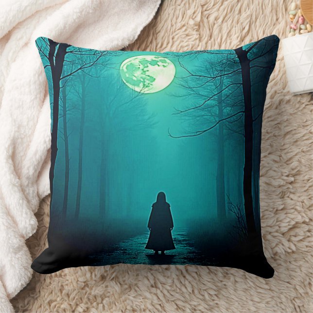 Spooky Full Moon Night Design Kussen (Deken)