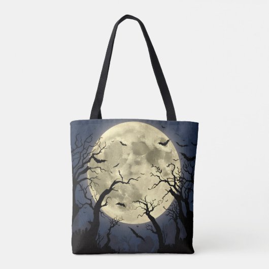 Spooky Full Moon Tote Bag (Achterkant)