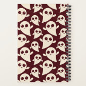 Spooky Fun en Leuke Geesten voor Halloween Notitieboek (Achterkant)