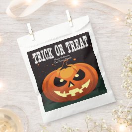 Spooky Fun Evil Pumpkin Trick or treat Bedankzakje