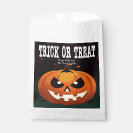 Spooky Fun Evil Pumpkin Trick or treat Bedankzakje