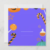 Spooky Fun Ghost Halloween sjabloon Uitnodiging (Achterkant)