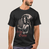  Spooky Fun Grim Reaper Speel Tennis Gothic T-shirt (Voorkant)