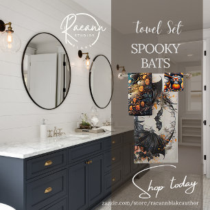 Spooky Fun Halloween Badhanddoek Set Bad Handdoek