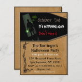 Spooky Fun Halloween Briefkaart Invitation (Voorkant / Achterkant)