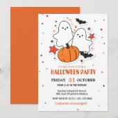 Spooky Fun Halloween Kostuum Party Uitnodiging (Voorkant / Achterkant)
