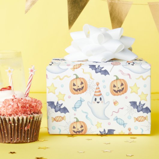 Spooky Fun Halloween Kostuumfeest Cadeaupapier (Verjaardagsfeest)