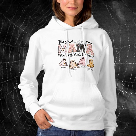 Spooky Fun Halloween Mama houdt van haar boeken Gr Hoodie