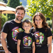 Spooky Fun Halloween Monster Cartoon Kids Verjaard T-shirt