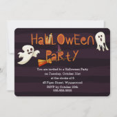 Spooky Fun Halloween Party - Ghosts & Witches Pet Kaart (Voorkant)