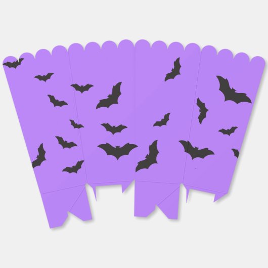 Spooky & Fun Halloween Popcorn Bedankdoosjes (Ongevouwen)