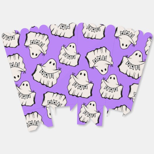 Spooky & Fun Halloween Popcorn Bedankdoosjes (Ongevouwen)