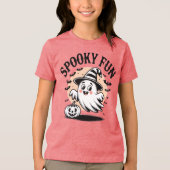 Spooky Fun Halloween T-shirt - Schattigee Cartoon  (Voorkant)