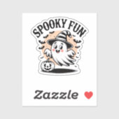 Spooky Fun Halloween T-shirt - Schattigee Cartoon  Sticker (Vel)