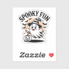 Spooky Fun Halloween T-shirt - Schattigee Cartoon  Sticker