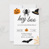 Spooky Fun Halloween Verjaardagsfeestje Kaart (Voorkant)